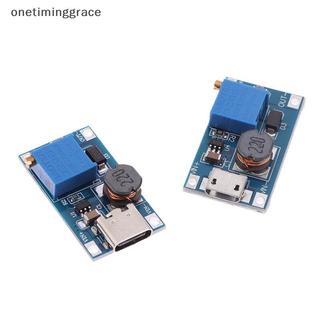 Onetiminggrace 1PC Dc ถึง Dc Step Up Converter Boost Converter โมดูล MT3608 Mico Type-C อินเทอร์เฟซโมดูลแหล่งจ่ายไฟ DC แรงดันไฟฟ้า OMA