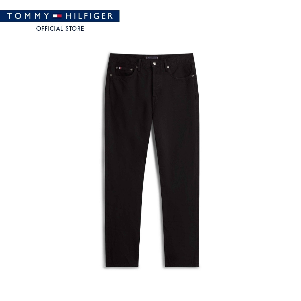Tommy Hilfiger กางเกง ผู้ชาย รุ่น MW0MW42810 BDS - สีดำ ทรง Straight