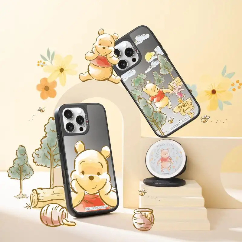 CASEBANG เคส Winnie UniJoy แบรนด์ร่วมพร้อม IP ดีไซน์กันกระแทกแบบเต็มพร้อมถุงลมนิรภัย ใช้ได้กับ iPhone 13–17/Samsung S25 Series