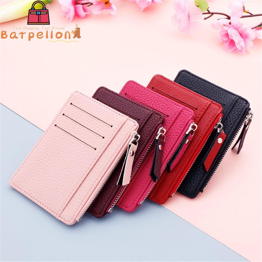 BARPELLON Wallet Multi-card Bit Coin Bag Card หนัง PU สําหรับผู้หญิง
