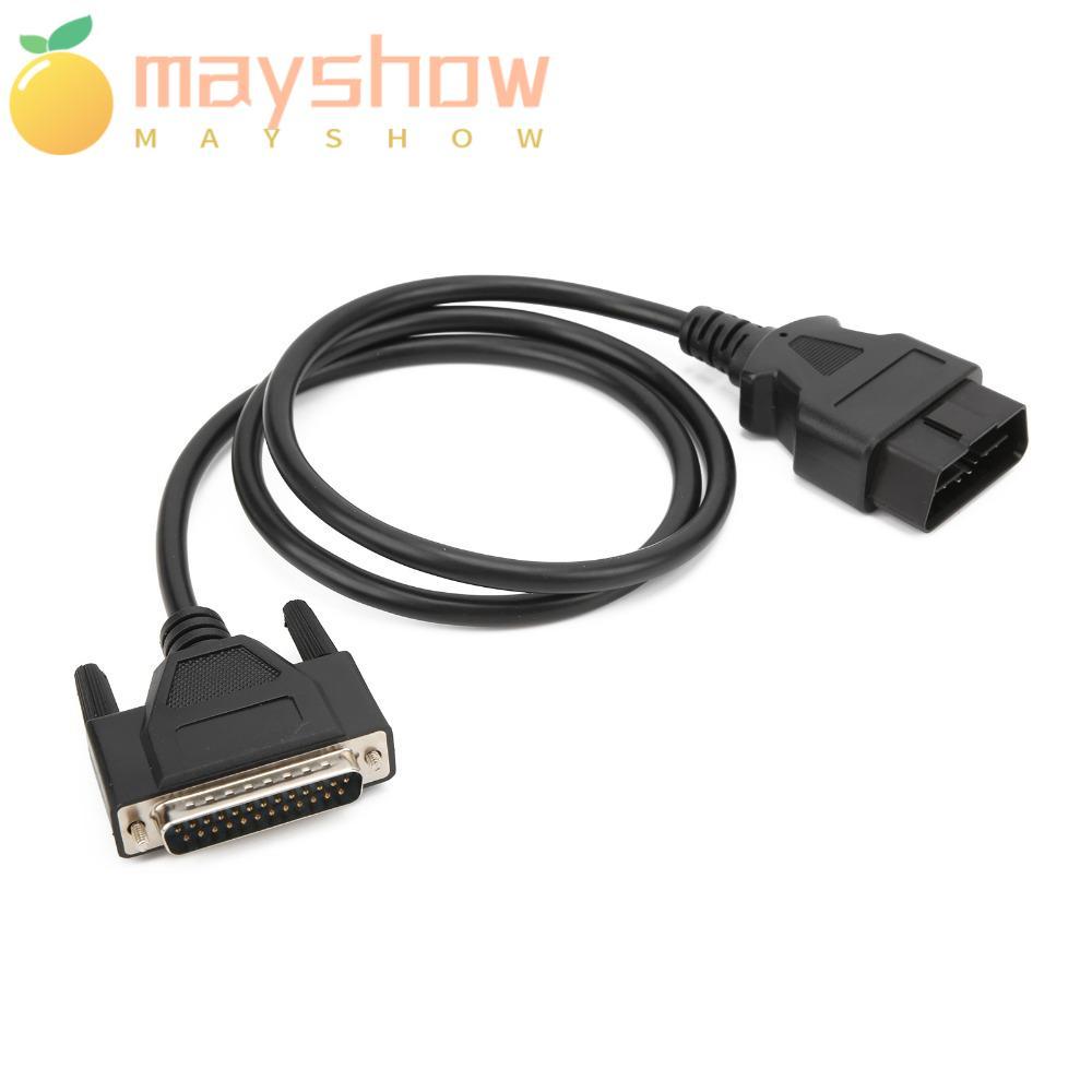 MAYSHOW สายไฟวินิจฉัย, 59.06in150 ซม.ชาย OBD2 ถึง DB25 สายหลัก, เปลี่ยน ABS & Brass Universal Diagno