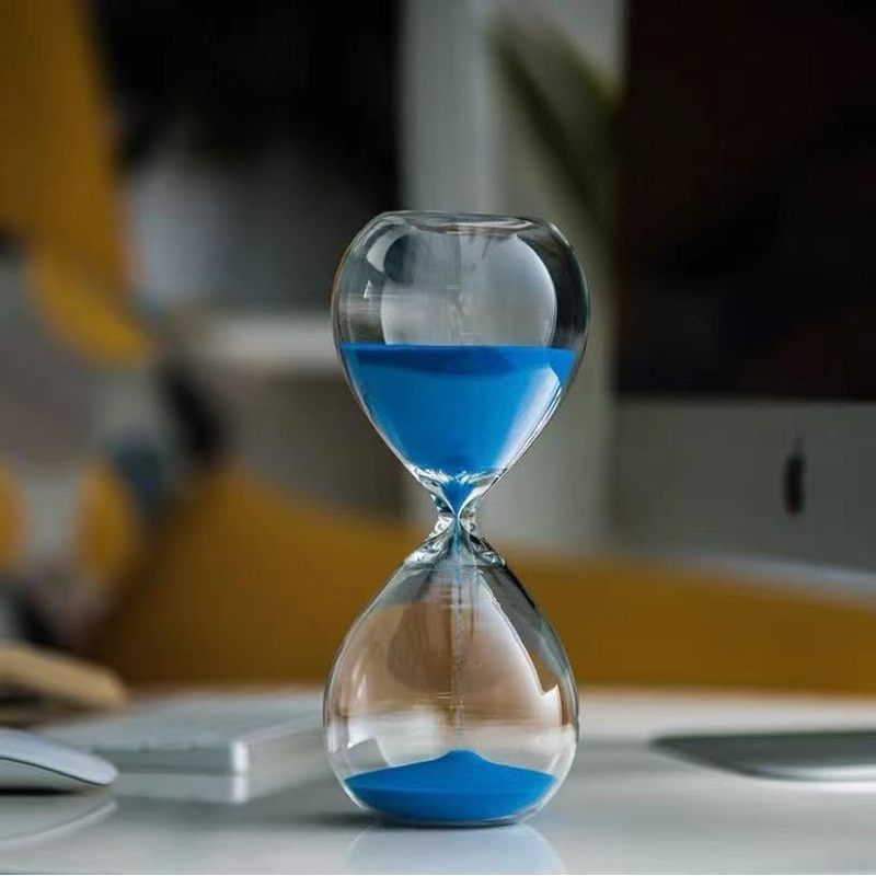 Sand Clock Timer,Hourglass Timer,30 Minutes Glass Sandglass Clock Sand Clock Crafts GlassDecoration 