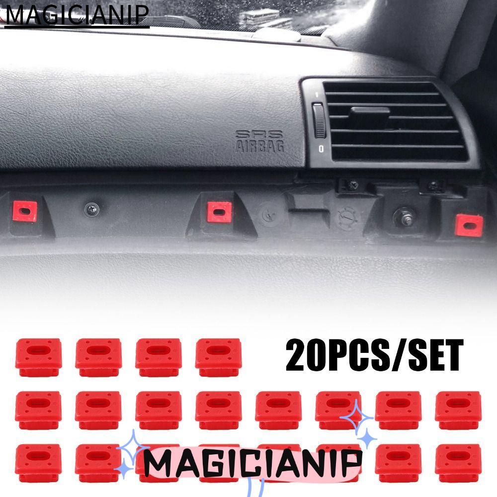 MAGICIANIP 40 ชิ้นรถประตู Snap, พลาสติกเปลี่ยนภายในหัวเข็มขัด, Retainers Grommets Dash Trim Moulding