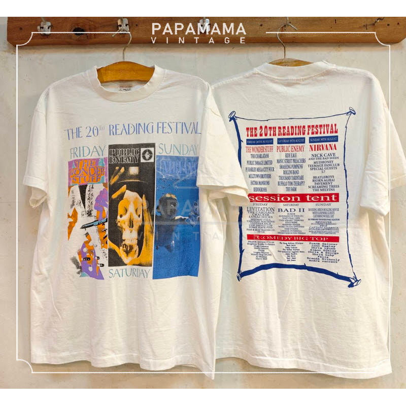 The 20th Reading Festival All Star Concert Festival เสื้อวินเทจ เสื้อทัวร์ วงร๊อค papamama vintage s