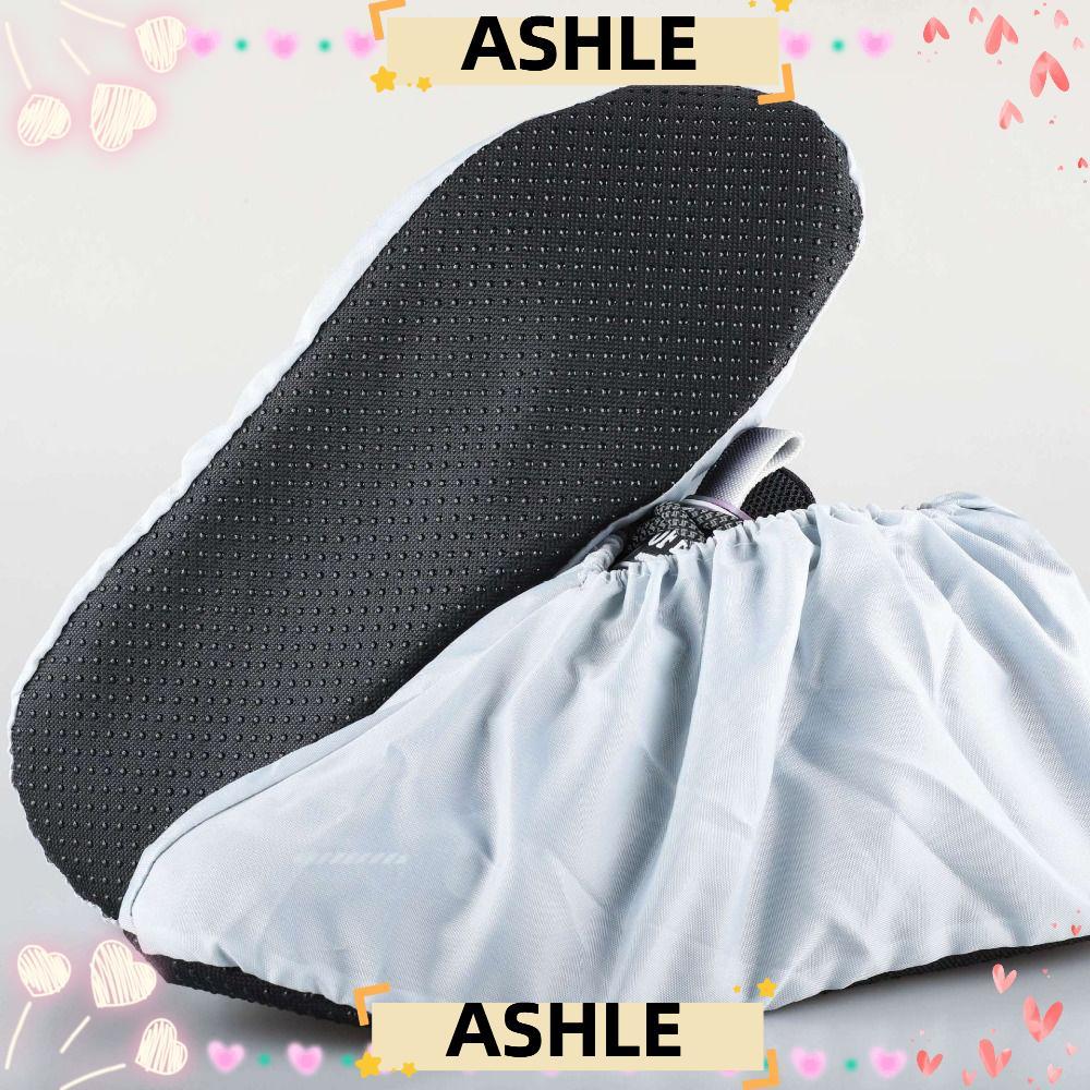ผ้าคลุมรองเท้าแบบใช้ซ้ําได้ ASHLE, รองเท้าในครัวเรือนกันลื่นบูตกันน้ํา, ผ้าคลุมรองเท้าป้องกันล้างทําความสะอาดได้แบบพกพา