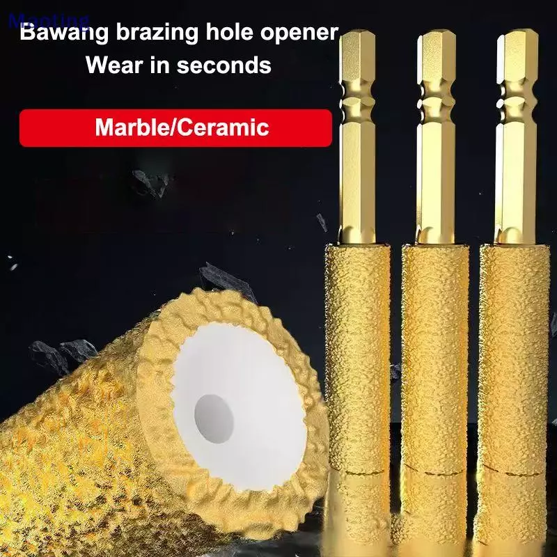 [MT] 1/2/3/4 ชิ้น Diamond Core Bits ด้ายเจาะแห้งหกเหลี่ยม Shank Core Hole Saw สําหรับกระเบื้องเซรามิกหินแกรนิตหินอ่อนบดหัว