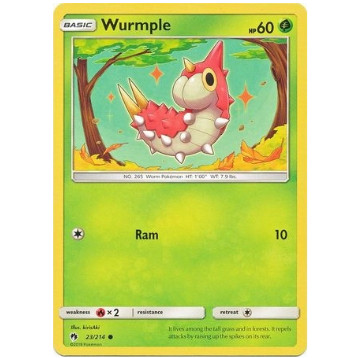[การ์ดโปเกมอน TCG] Wurmple - 23/214 - ทั่วไป
