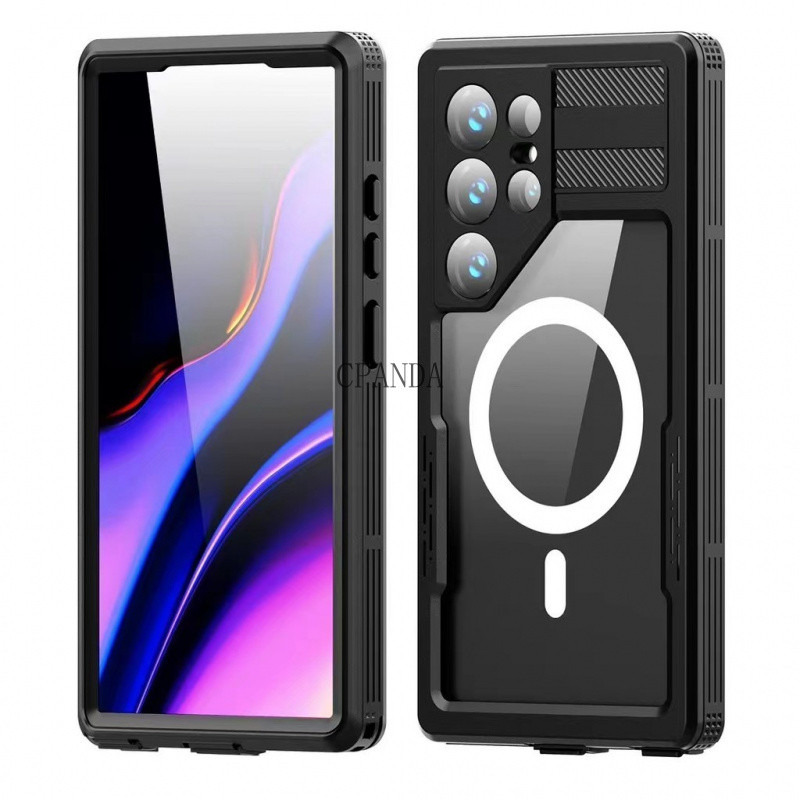 SAMSUNG IP68 กันน้ําสําหรับ Galaxy S27 Ultra Magnetic Case,ในตัวป้องกันหน้าจอFull Protection Heavy D