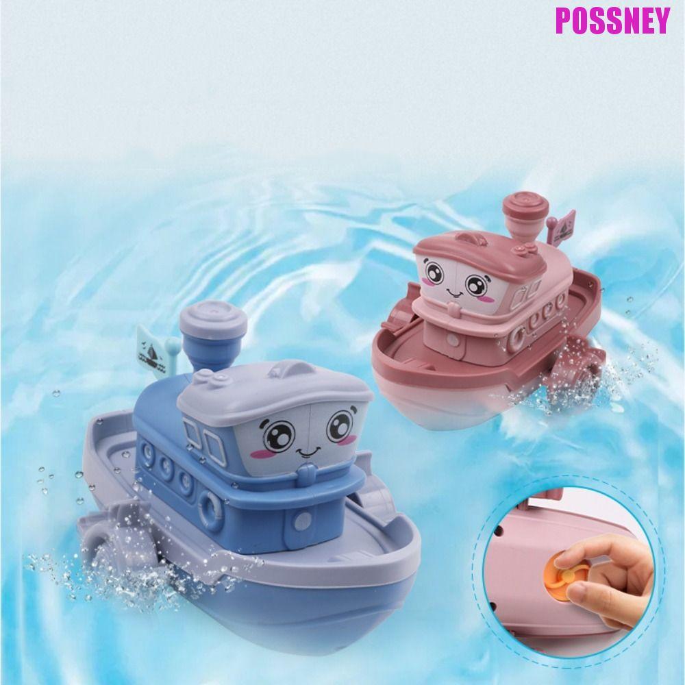 POSSNEY ของเล่นอาบน้ําเด็กกลางแจ้งของเล่นเด็กเกมเรือลอยของขวัญวันเกิดว่ายน้ําเกมชายหาดน่ารักไขลานของเล่น