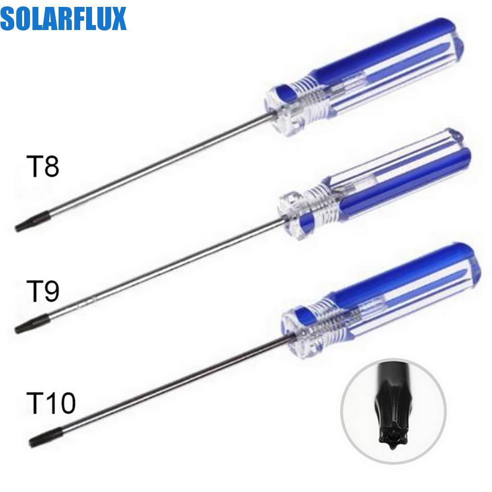 SOLARFLUX ไขควงความปลอดภัย DIY T8 T9 T10 Torx ไขควงเครื่องมือซ่อมเครื่องมือ