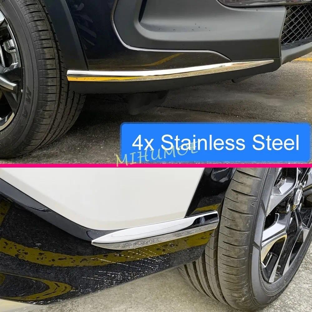 ด้านหน้า + ด้านหลังกันชนมุม Protector Guard สําหรับ Honda ZR-V ZRV 2023 2024 สแตนเลส Steelauto ชิ้นส