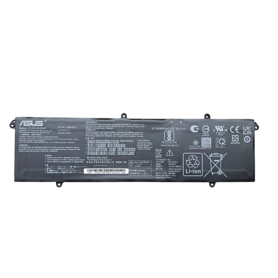(ของแท้) แบตเตอรี่ โน๊ตบุ๊ค C31N2019-1 สำหรับ Asus VivoBook Pro D3500Q M3500QC Series (63Wh)