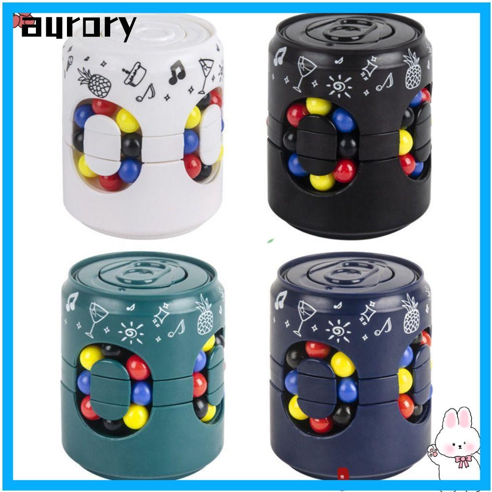 AURORY โซดาสามารถ Fidget ของเล่น, พลาสติกหมุน Ball หมุน Ball, Finger Gyro Finger Spinner Gyro