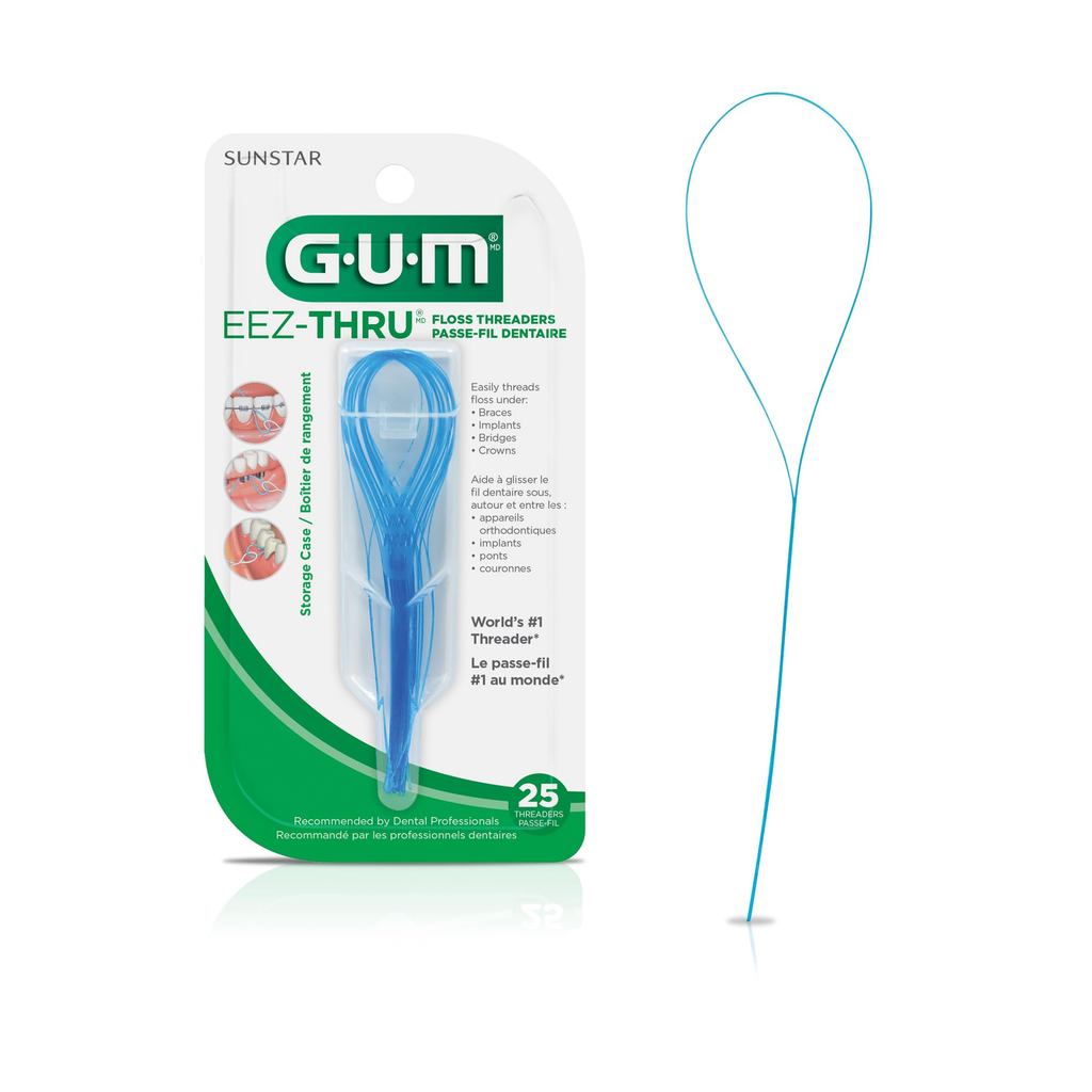 Gum Sunstar 840Ri EEZ Through Floss Threader 1 Pack Basic Color/ Direct from JAPAN
