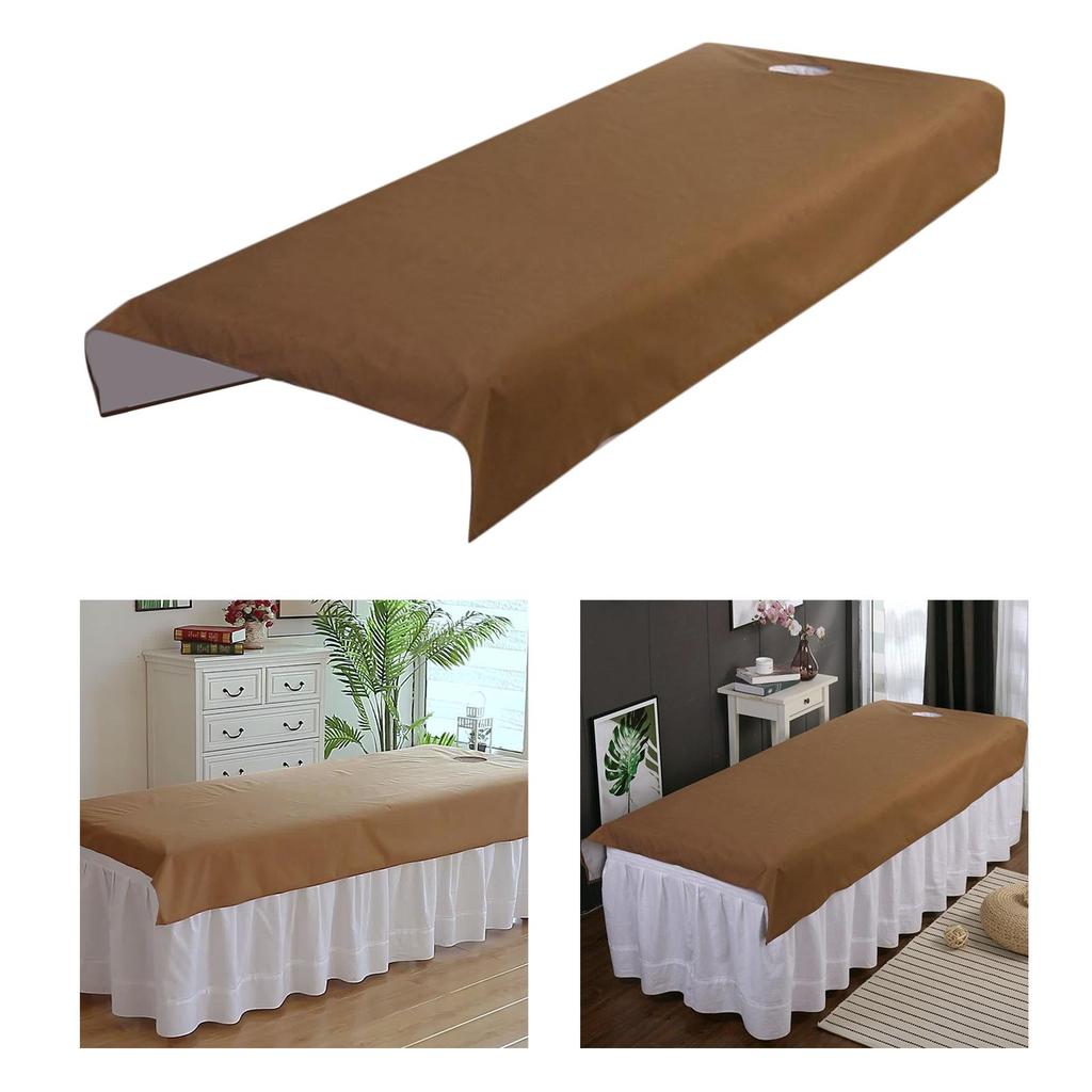 [Freneci4] ผ้าปูที่นอนนวดความงาม, Salon Massage SPA Couch Soft Bed Cover , with Breath Hole, 200x75c