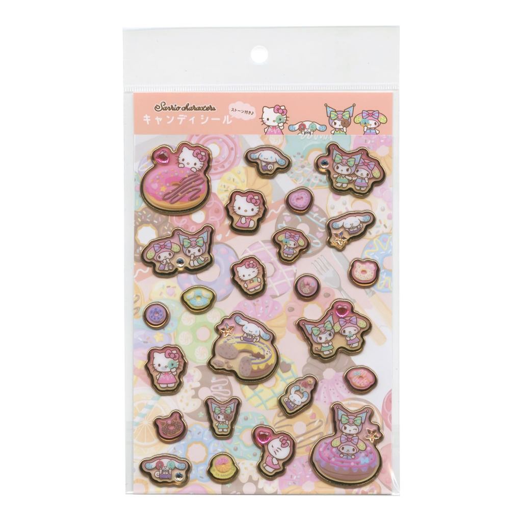 Sanrio Characters Rhinestone Candy Stickers Donut Design 001786-53Direct From Japan
