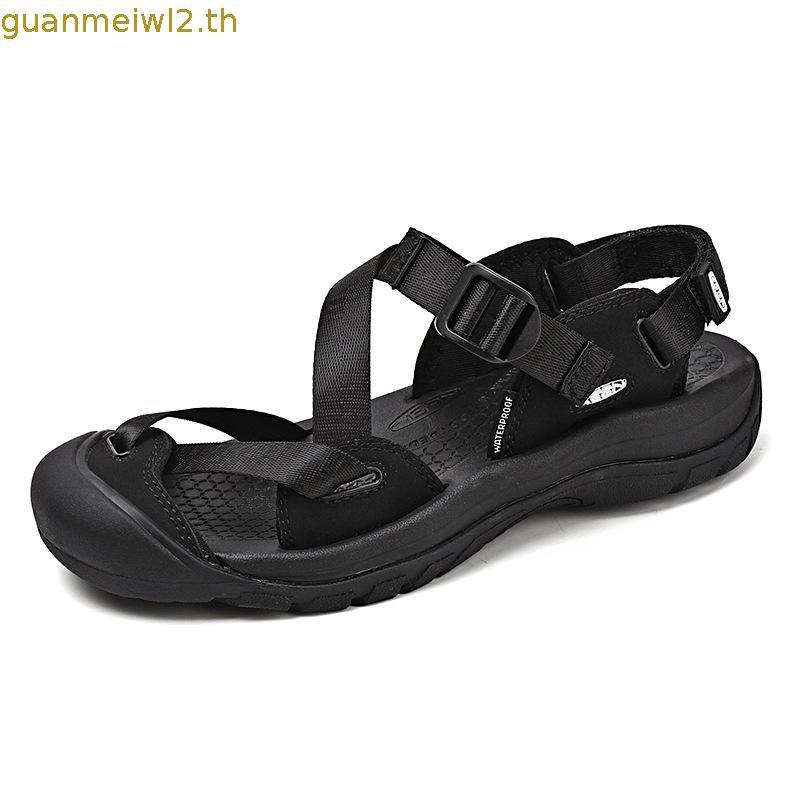 สไตล์ใหม่ King Coen ss-Border กลางแจ้งรองเท้าแตะชายหาดลําลอง Toe-Covered Webbing Sympho ขนาดใหญ่สุภา