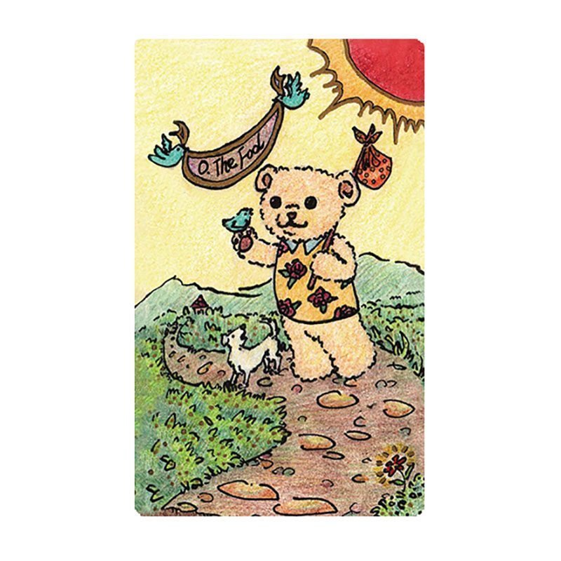 ของแท้ Muppet Bear Tarot Mini Version Mini Muppet Bear Tarot Star Diamond Card Set เกมกระดานการ์ด