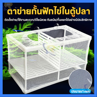 ⚡สต็อกไทย⚡ตาข่ายกั้นปลา ช่วยแยกลูกปลาจากพ่อแม่ ป้องกันการกิน ปากตาข่ายละเอียดทนทาน ดูง่าย ตาข่ายเพาะพันธุ์ปลา