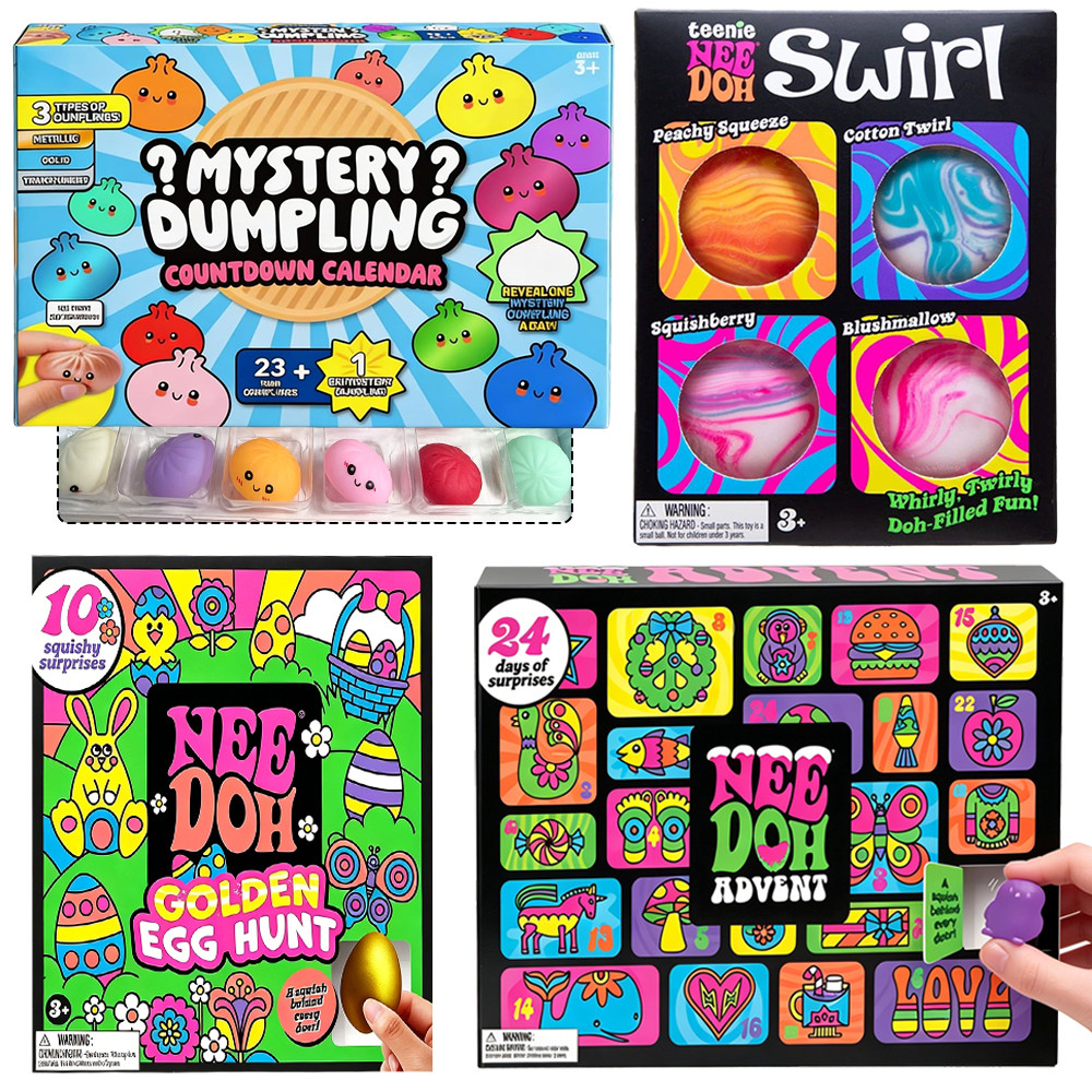 24 ชิ้น Dumpling Squishy Surprise นับถอยหลังจุติปฏิทิน Mini Needoh กล่องตาบอด Fidget ของเล่น