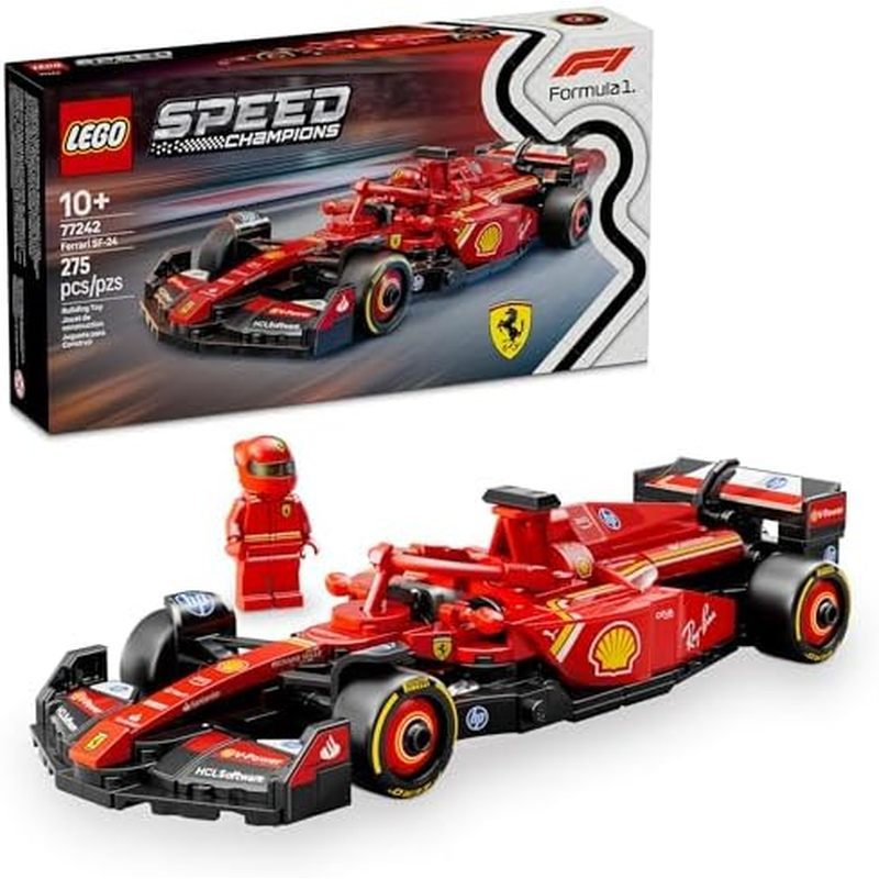 ions Ferrari SF-24 F1 Race Car Toys - Building Sets for Kids, Boys & Girls, Ages 10+ - Ferrari F1 Mo
