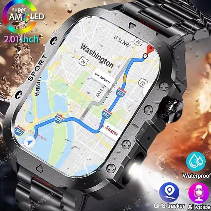 2025 ใหม่ LED ผู้ชาย Smartwatch บลูทูธ Talking Smartwatch Multi Sport โหมดสุขภาพกีฬากลางแจ้งสมาร์ทนา