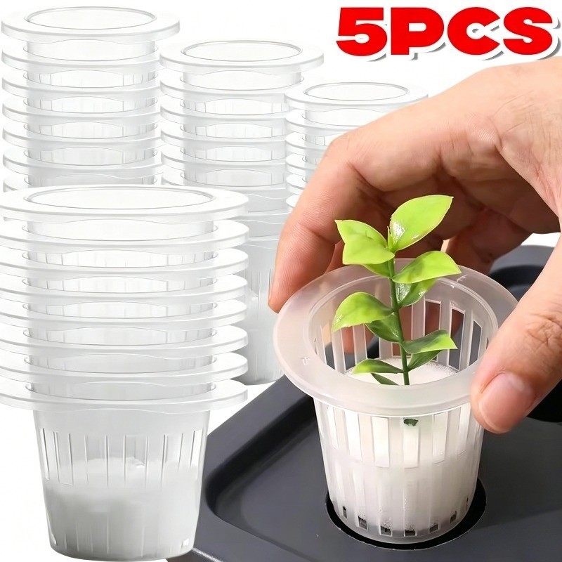 Anti-Rot Root Nursery Mesh Pot - Slotted Design Roots Growth Support Container สําหรับการเพาะปลูกผัก
