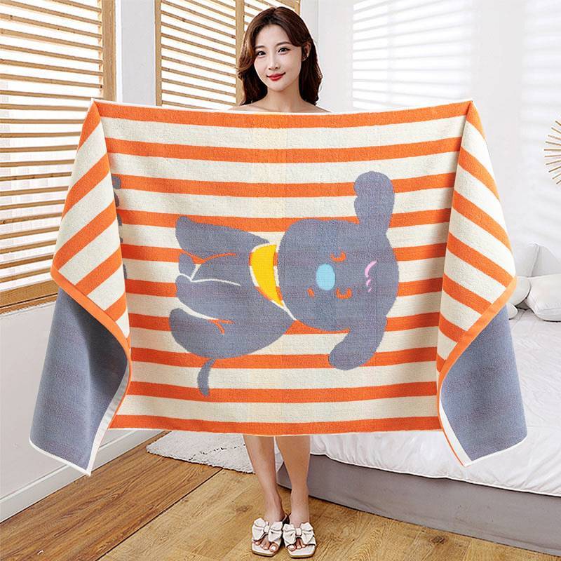 Cotton Bath Towel for Men and Women, Adult Cotton Absorbent Soft Big Bath Towel Wrapping Towel LbQc