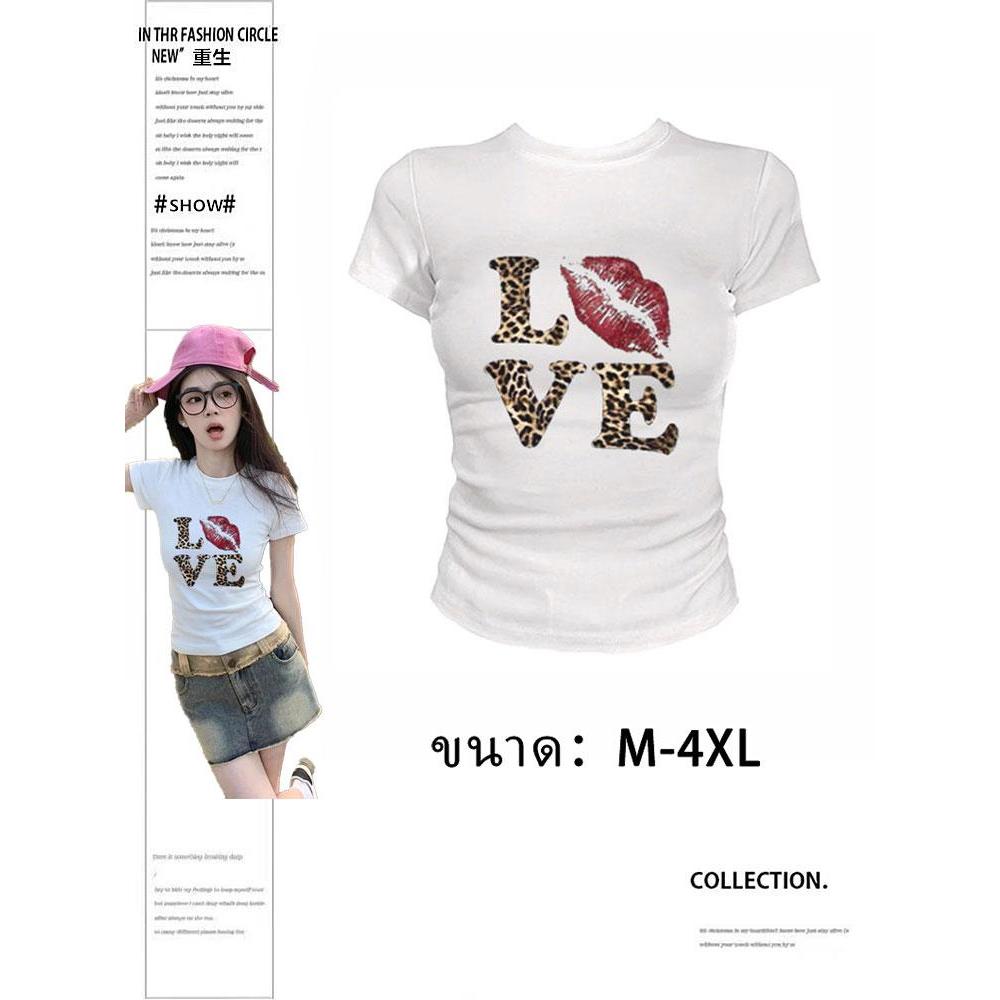 เสื้อครอปสีขาวเข้ารูป แฟชั่นสไตล์ y2k (จัดส่งในกรุงเทพฯ ได้รับภายใน 1-2 วัน) คอกลม เสื้อ ยืด เสื้อดําใส่ทํางาน ทันสมัย
