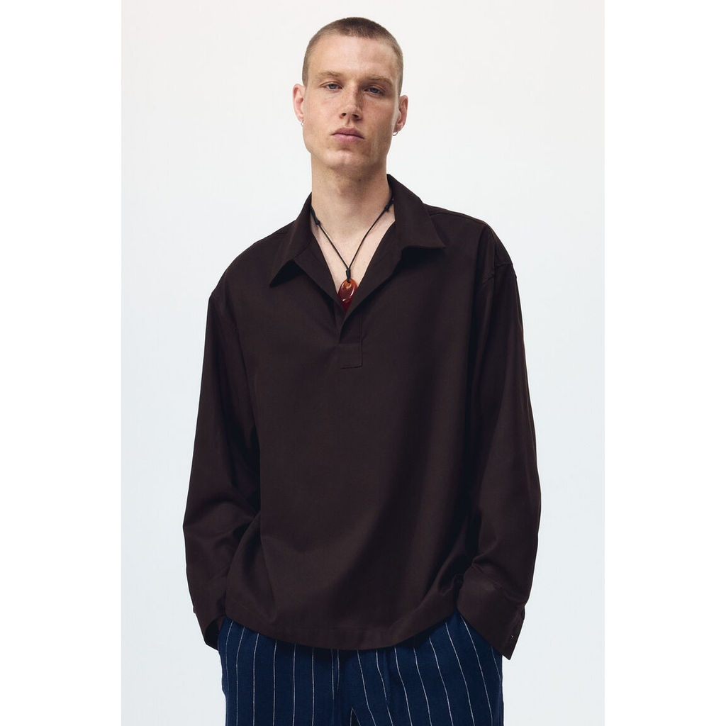 H&M قميص بوب أوفر رجالي مريح — صورة 4