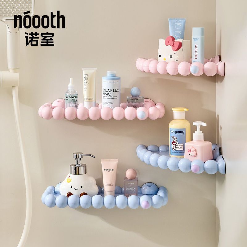 [Nuo Room] Cloud ชั้นวางของในห้องน้ํา โถสุขภัณฑ์แบบดูดติดผนัง ชั้นวางเก็บของในห้องน้ํา