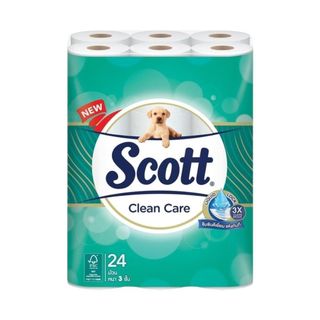 [สินค้าส่งด่วน] สก๊อตต์ คลีนแคร์ 24ม้วน SCOTT CLEAN CARE 24ROLLS