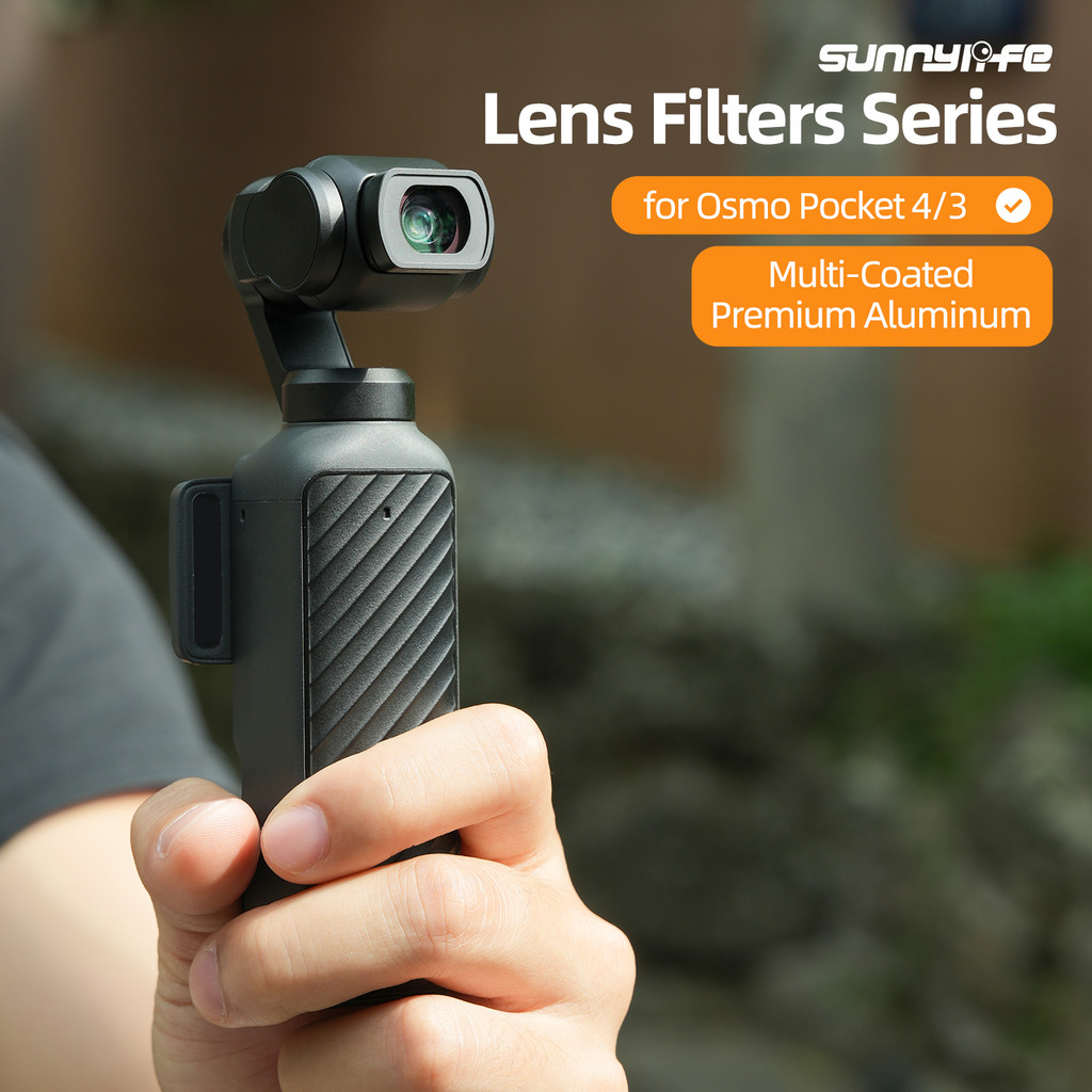 สําหรับ DJI OSMO POCKET4/3 Magnetic Filter Macro Mirror Amplifier ปรับสีดํานุ่ม/VND Filter อุปกรณ์เส