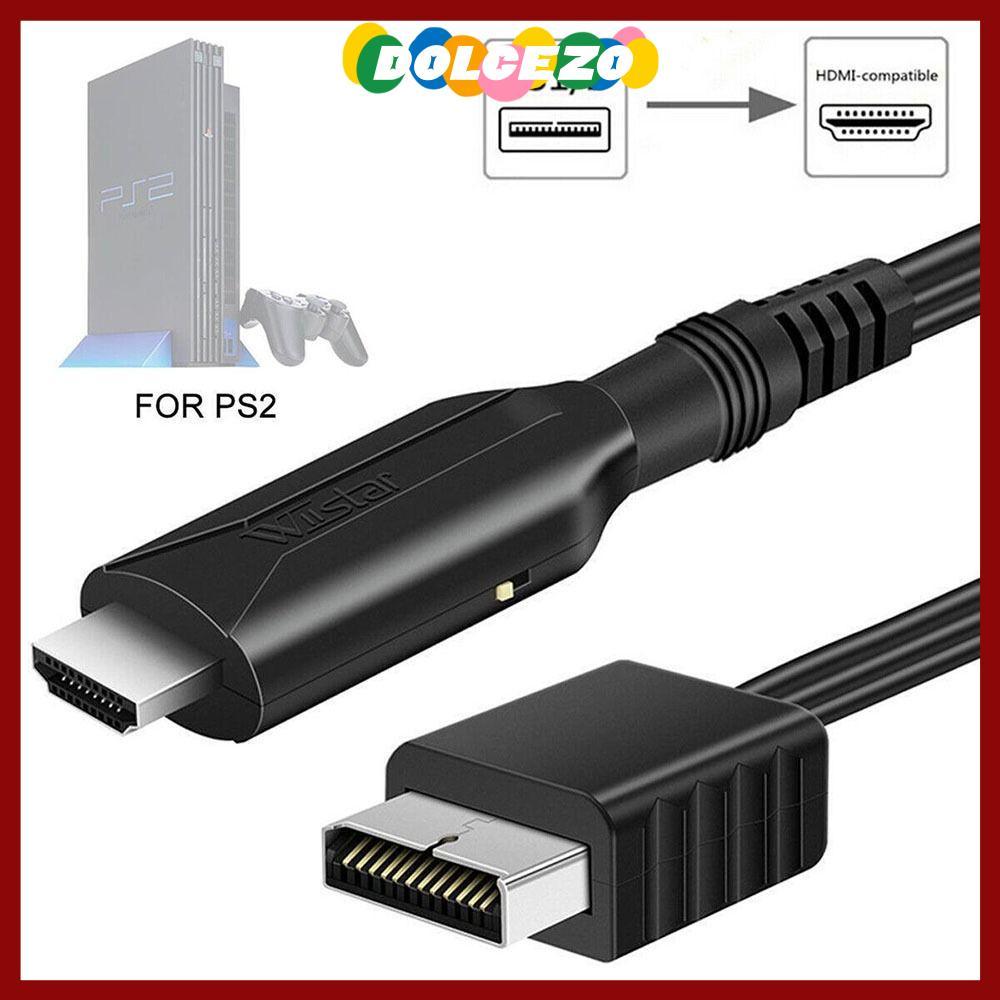 DOLCEZO สายแปลงวิดีโอเสียง Full HD สาย HDMI ตัวแปลง HD PS2/PS1 ถึง HDMI