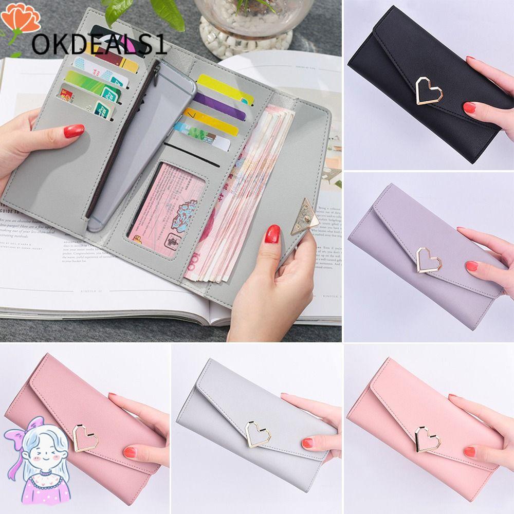 DEALSHOP Love Heart Wallets Pouch Coin Purse Phone Bag Money Bag Headphone Bag Handbag Money Pocket