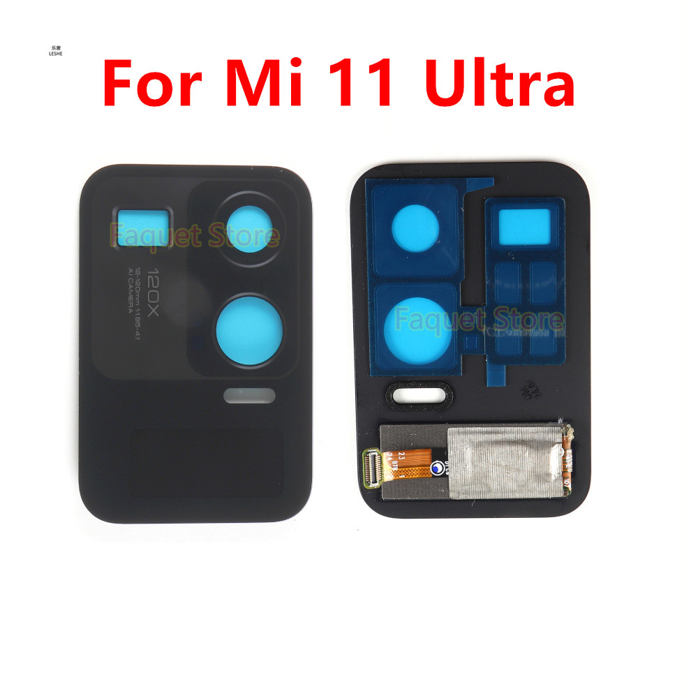 ด้านหลัง LCD Touch Screen Digitizer สําหรับ Xiaomi Mi 11 Ultra พร้อมเลนส์กล้อง M2102K1G, M2102K1C เป