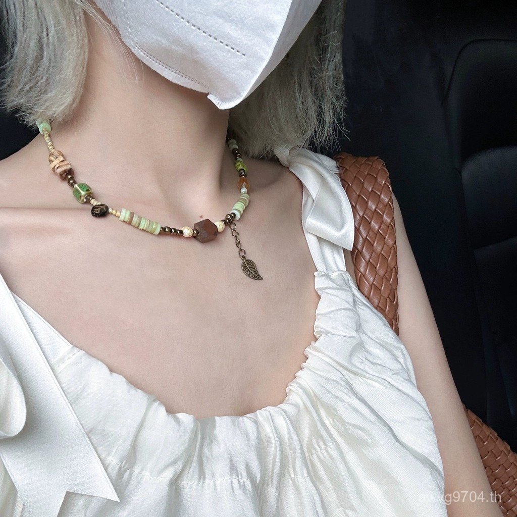 วันหยุด Original choker Clavicle Chain สไตล์ฤดูร้อนมะพร้าว Long Hall Dream Niche Limited Design สร้อ