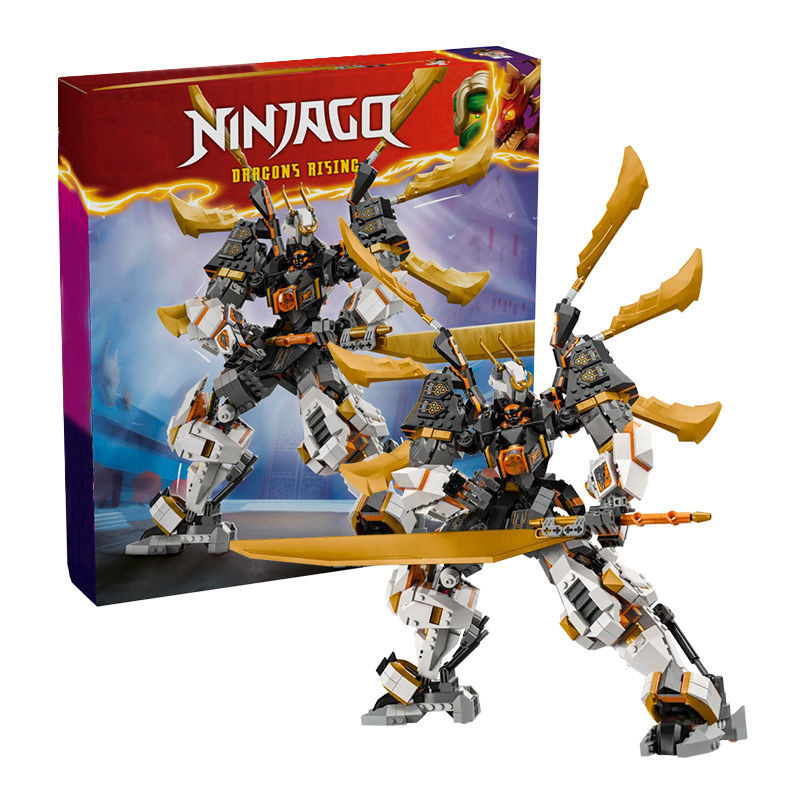 บล็อกตัวต่อจีน Phantom Ninja 71821 Kous Titan Dragon Mecha ประกอบของเล่นเพื่อการศึกษาเด็กของขวัญ