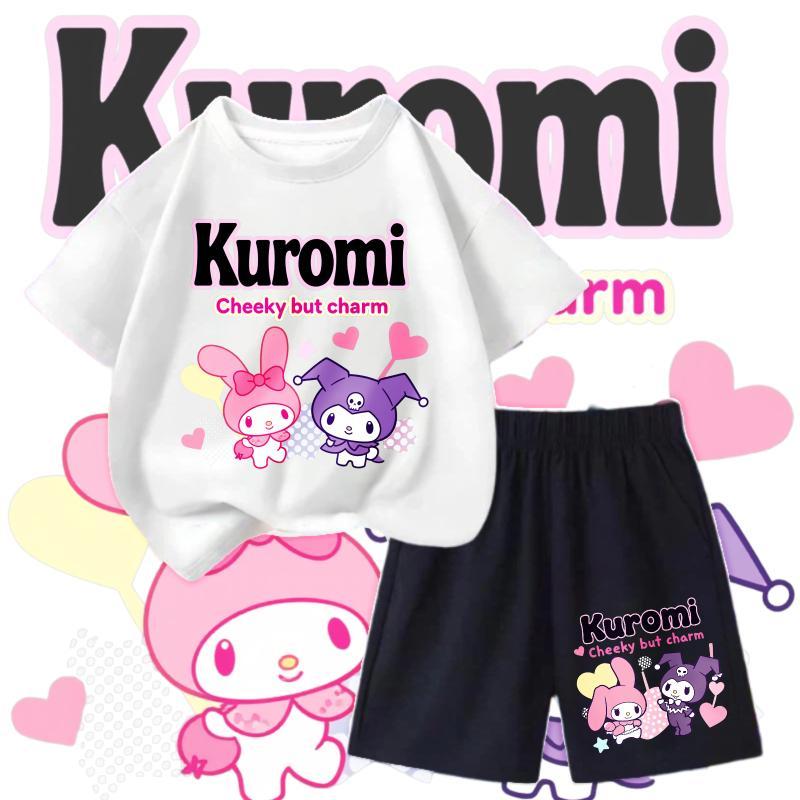 [COD] จัดส่งด่วนไทยแลนด์ ไซส์ 100-150,แฟชั่น สไตล์เกาหลีสุดเท่ ตัวละคร Kuromi ซนแต่ดูน่ารัก Kuromi แก้มป่องแต่มีเสน่ห์+（