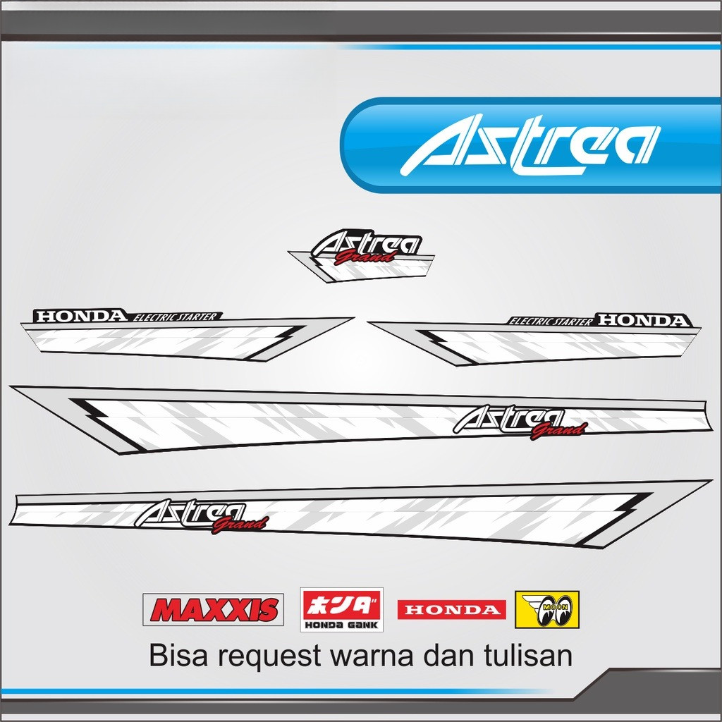 COOL ASTREA GRAND 93 V3 RETRO JAPAN VARIATION STICKER STRIPING