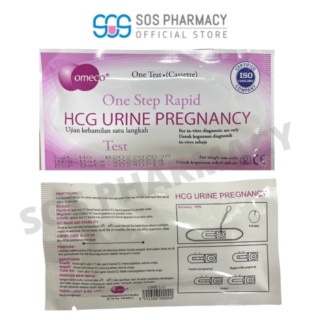 Omeco HCG เอกสารทดสอบการตั้งครรภ์ปัสสาวะ / เอกสาร/Evin Pregnancy/Deepblue HCG Test Ujian Kehamilan 1