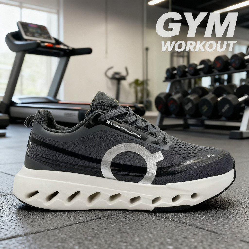 On Cloud 5 Mens Summer Black Fashion Shoes Absorbing Road Running Shoes GZEP EV9J