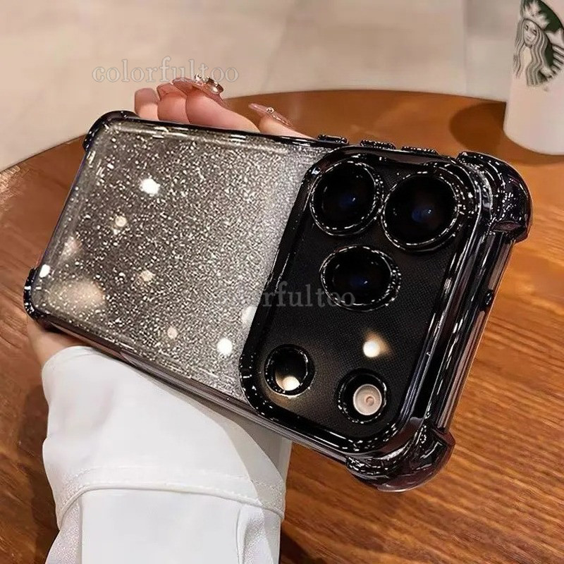 ปลอกกันกระแทกใส ชุบกลิตเตอร์ไล่สี ซิลิโคนกันกระแทก สําหรับ Honor 600 Pro Lite 600Pro 600 2026 ฝาครอบ