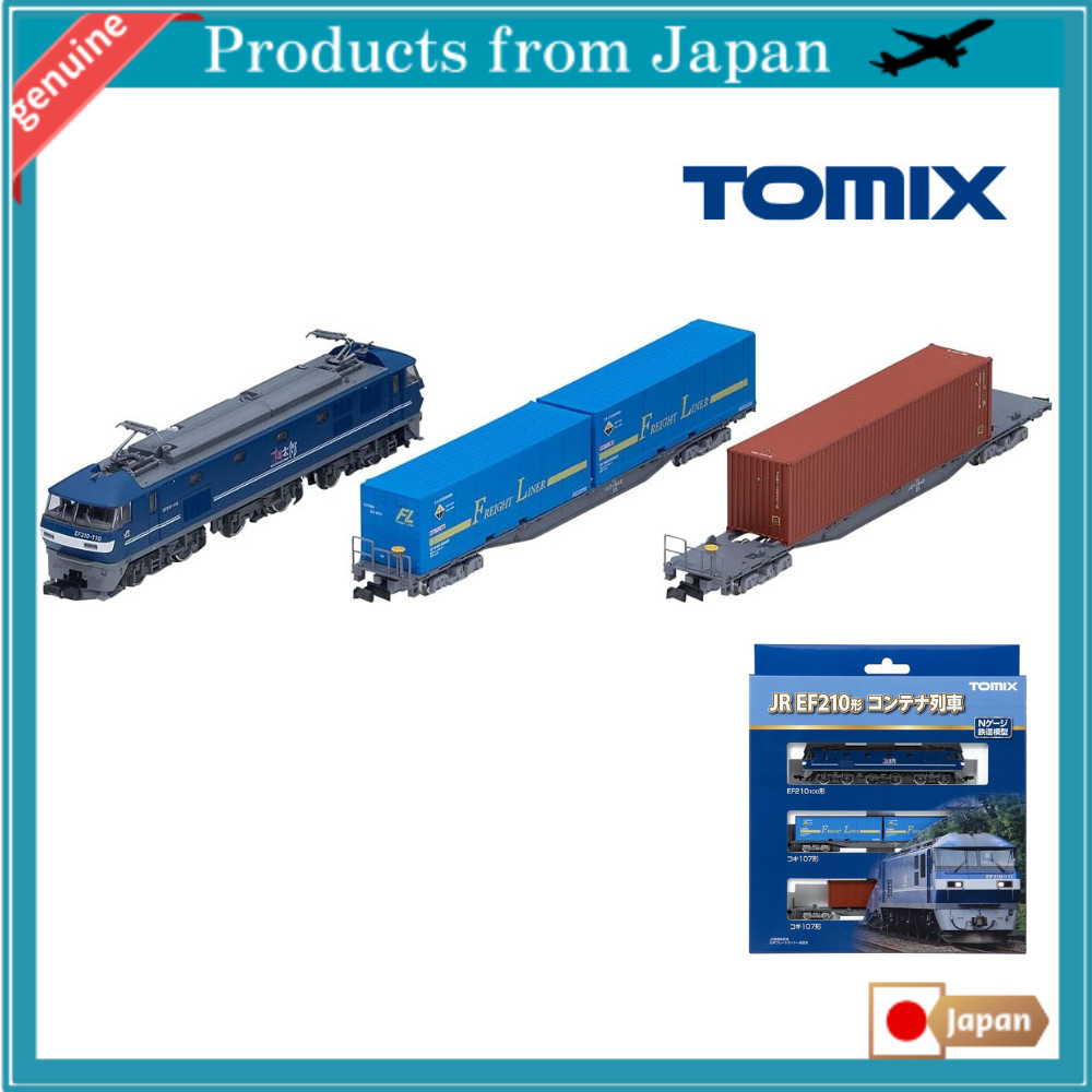 TOMYTEC N Gauge EF210 Container Train Set 3 Cars 98394 Model Train Freight Cars