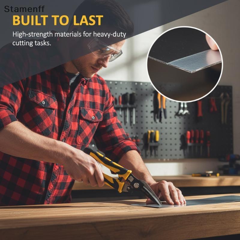 12 นิ้วกรรไกรการบิน Heavy Duty Tin Snips สําหรับแผ่นโลหะตัด Strong ess อเนกประสงค์ Home DIY โครงการก