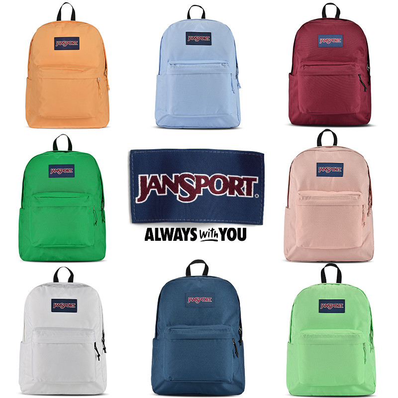 JANSPORT AD6 ของแท้Jansport Superbreak Backpack Bag กระเป๋านักเรียนกระเป๋าเดินทาง