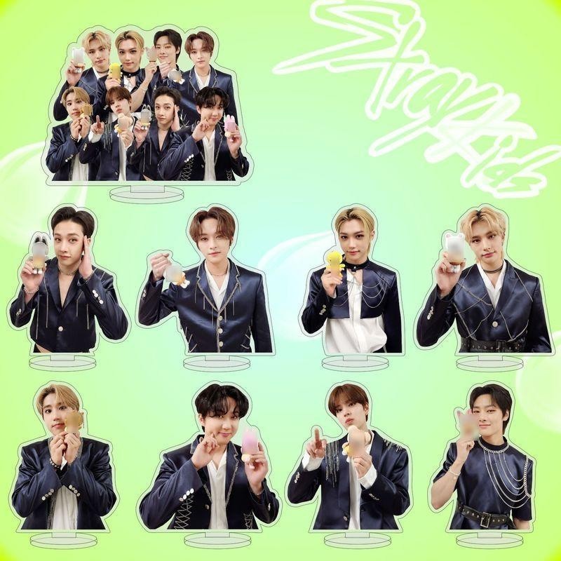 Idol straykids ขาตั้งอะคริลิคสไตล์ใหม่ 5th Anniversary Series ป้ายหยุดเดสก์ท็อปตกแต่ง Star Merchande