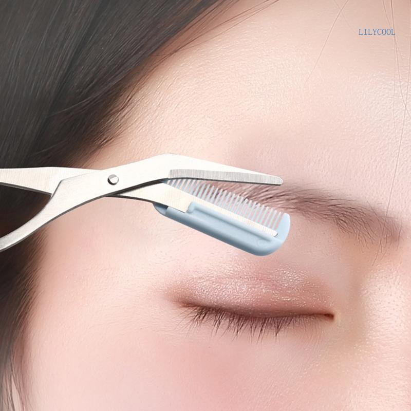 CH Eyebrow Trimmer กรรไกรพร้อมหวีสําหรับกําจัดขนบนใบหน้า Grooming Shaping Shave