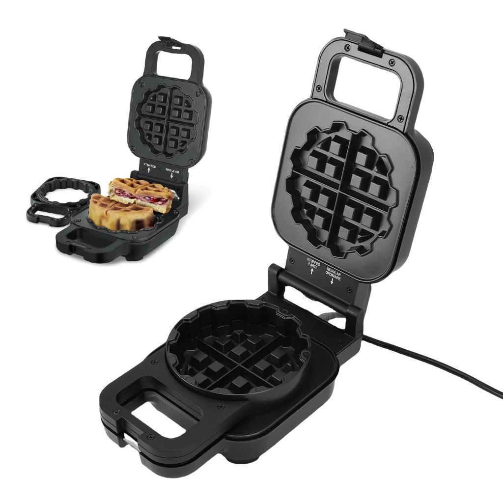 Sixxx Pssopp Fluffy Waffle Iron Non Stick SUS แผ่นสองด้านเครื่องทําความร้อนที่เป็นมิตรยัดไส้ Maker ส