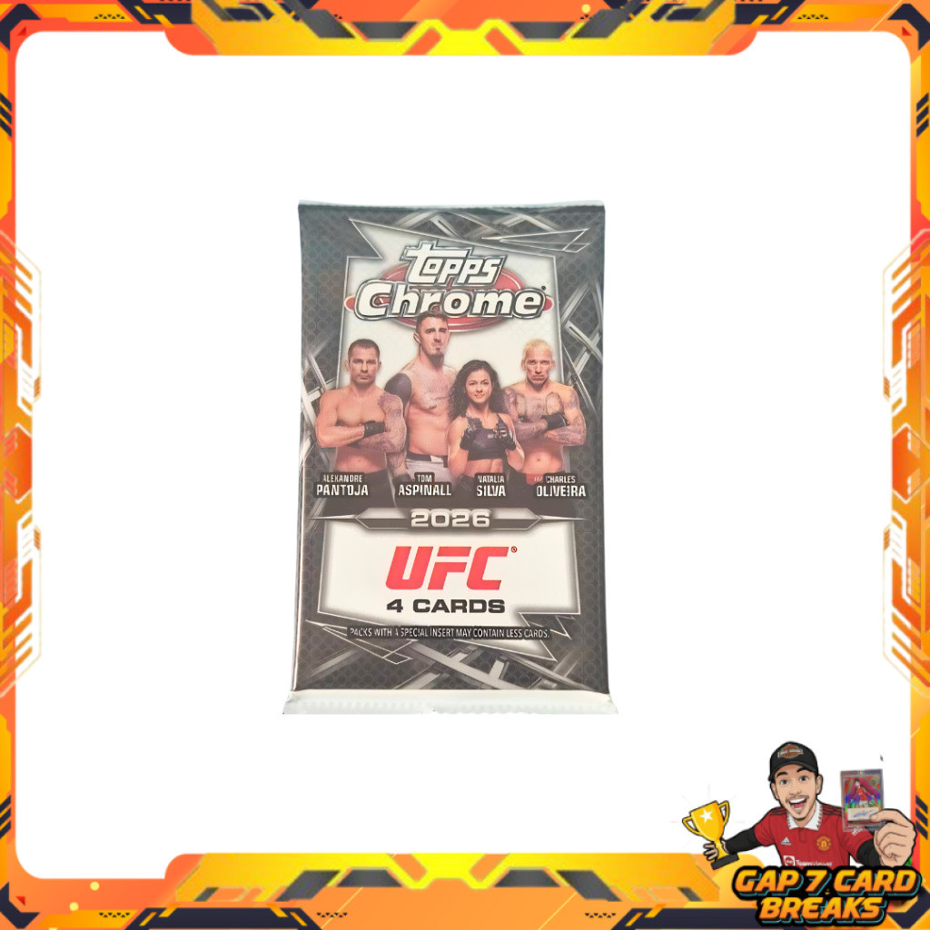 [ 1 ซอง ] พร้อมส่ง! Topps Chrome UFC 2026 Value Pack (p3)